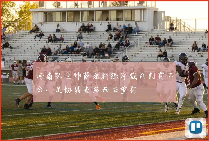 河南队主帅萨尔科怒斥裁判判罚不公，足协调查或面临重罚
